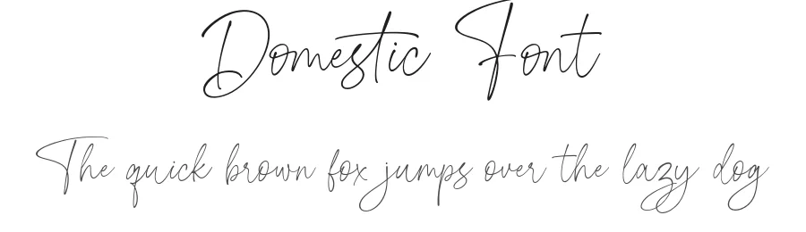 Domestic Font by sizimon — Script Handwritten Font
