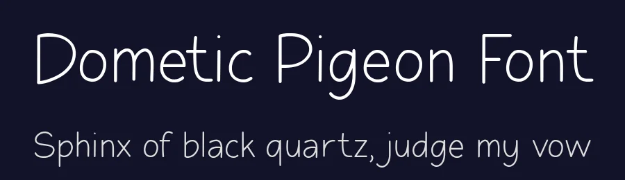Dometic Pigeon Font by Timur type — Decorative Font — thumbnail 2