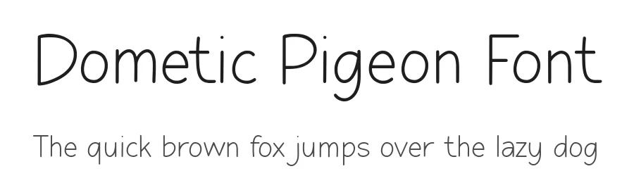 Dometic Pigeon Font by Timur type — Decorative Font