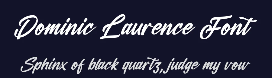 Dominic Laurence Font by perspectype — Script Handwritten Font — thumbnail 2