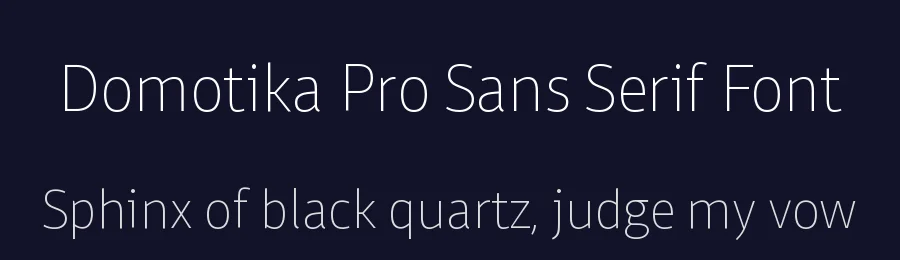 Domotika Pro Sans Serif Font by Zetafonts — Sans Serif Font — thumbnail 2