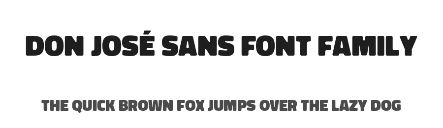 Don José Sans Font Family by Cristian Tournier — Display Font
