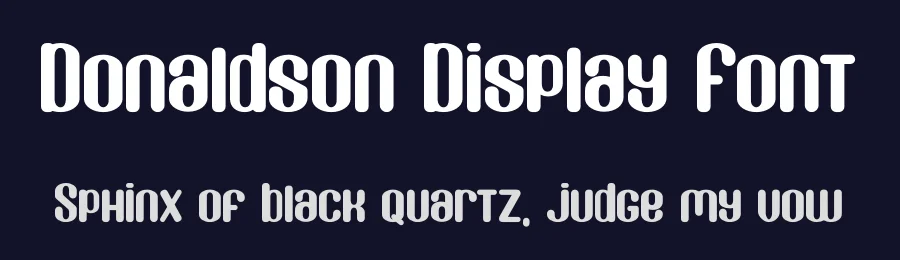 Donaldson Display Font by GemesFont — Display Font — thumbnail 2