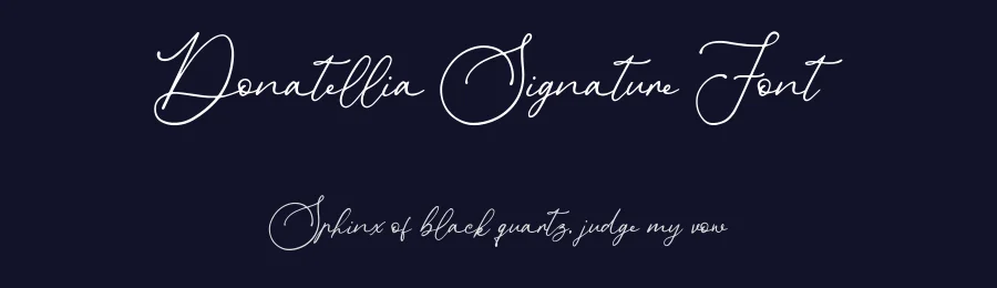 Donatellia Signature Font by Garisman Std — Script Handwritten Font — thumbnail 2