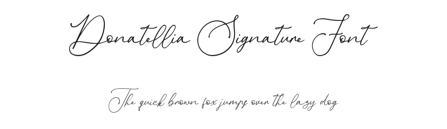 Donatellia Signature Font by Garisman Std — Script Handwritten Font