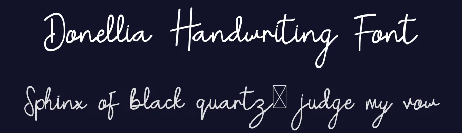 Donellia Handwriting Font by edricstudio — Script Handwritten Font — thumbnail 2