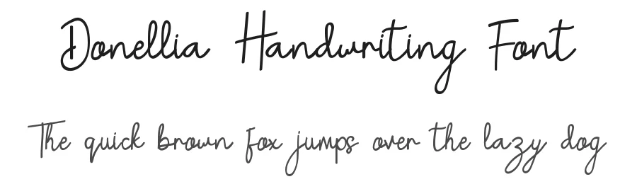 Donellia Handwriting Font by edricstudio — Script Handwritten Font