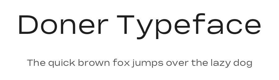 Doner Typeface by RajeshRajput — Sans Serif Font