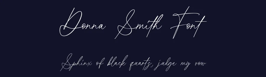Donna Smith Font by Sarid Ezra — Script Handwritten Font — thumbnail 2