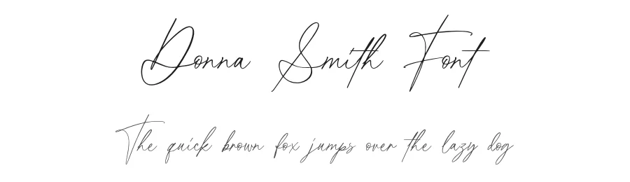 Donna Smith Font by Sarid Ezra — Script Handwritten Font