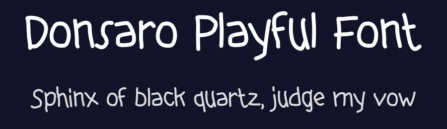 Donsaro Playful Font by Aivos Dreams — Display Font — thumbnail 2