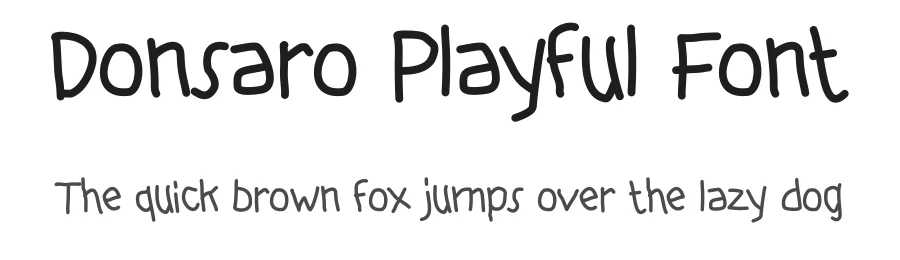 Donsaro Playful Font by Aivos Dreams — Display Font