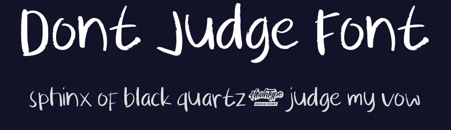 Dont Judge Font by noahtype — Script Handwritten Font — thumbnail 2