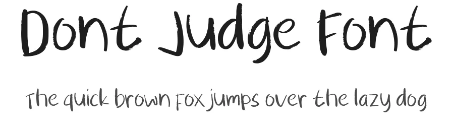 Dont Judge Font by noahtype — Script Handwritten Font