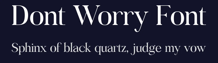Dont Worry Font by gianstudio12 — Serif Font — thumbnail 2