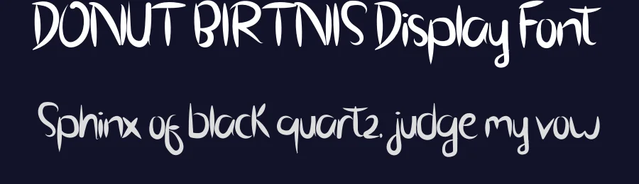 DONUT BIRTNIS Display Font by inermediaSTUDIO — Display Font — thumbnail 2