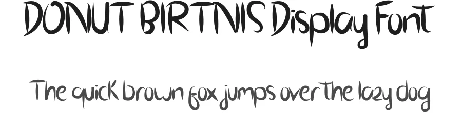DONUT BIRTNIS Display Font by inermediaSTUDIO — Display Font