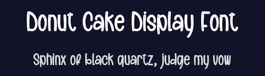Donut Cake Display Font by creativeletter — Display Font — thumbnail 2