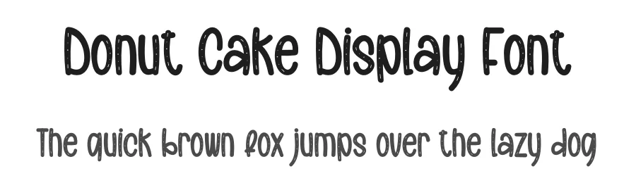 Donut Cake Display Font by creativeletter — Display Font