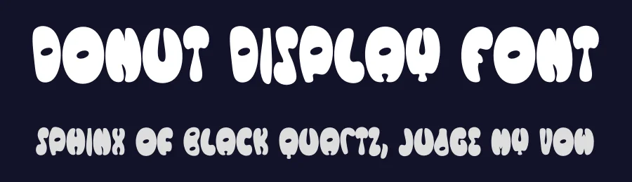 Donut Display Font by Erik Studio — Display Font — thumbnail 2