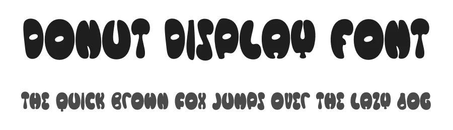 Donut Display Font by Erik Studio — Display Font