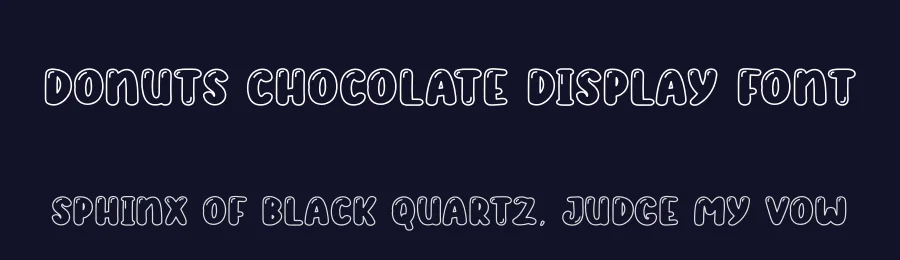 Donuts Chocolate Display Font by andikastudio — Display Font — thumbnail 2