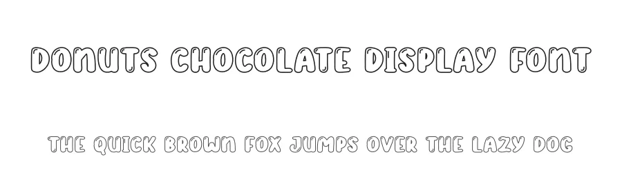 Donuts Chocolate Display Font by andikastudio — Display Font