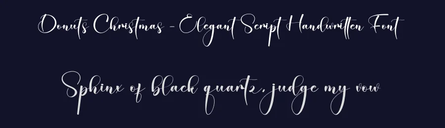 Donuts Christmas – Elegant Script Handwritten Font by creativeletter — Script Handwritten Font — thumbnail 2