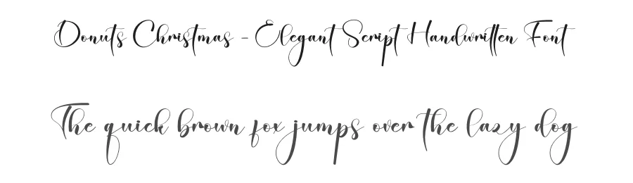 Donuts Christmas – Elegant Script Handwritten Font by creativeletter — Script Handwritten Font