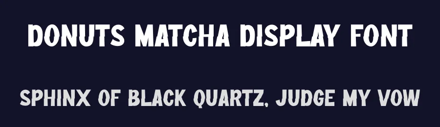 Donuts Matcha Display Font by SlideShoot — Display Font — thumbnail 2