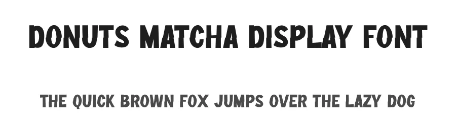 Donuts Matcha Display Font by SlideShoot — Display Font