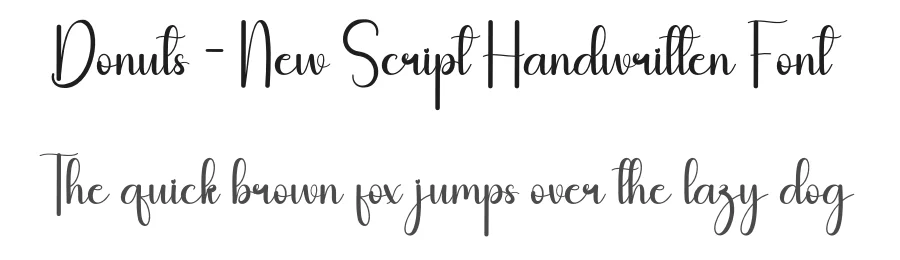 Donuts – New Script Handwritten Font by andikastudio — Script Handwritten Font