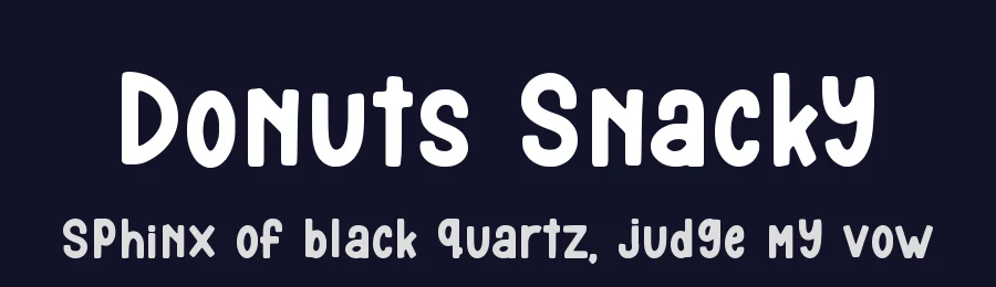 Donuts Snacky by qwrtype — Decorative Font — thumbnail 2