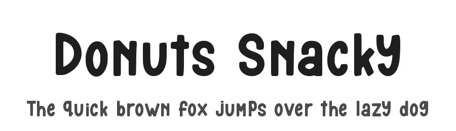Donuts Snacky by qwrtype — Decorative Font