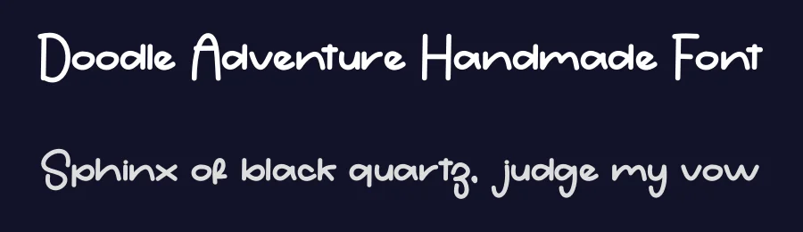 Doodle Adventure Handmade Font by freshtypeink — Display Font — thumbnail 2
