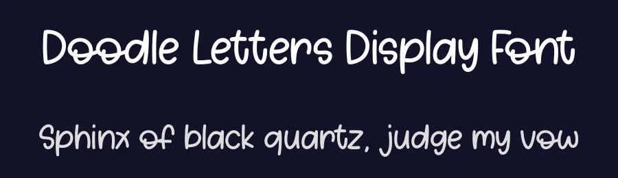 Doodle Letters Display Font by Craftedtype — Decorative Font — thumbnail 2