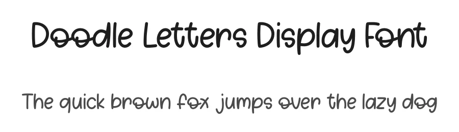 Doodle Letters Display Font by Craftedtype — Decorative Font