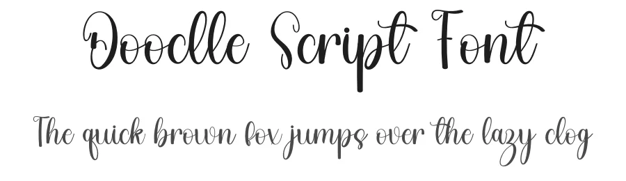 Doodle Script Font by freshtypeink — Script Handwritten Font