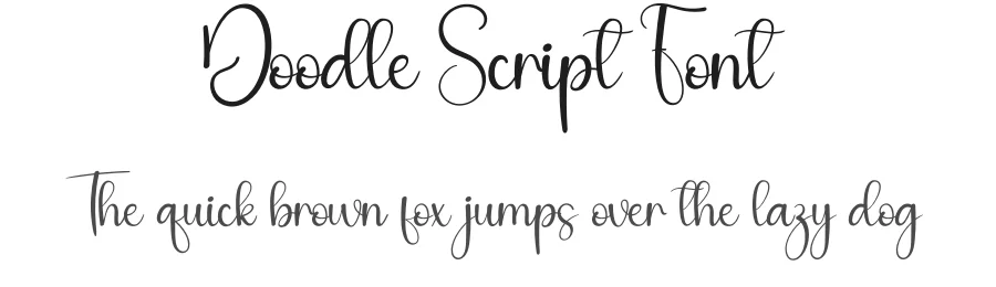 Doodle Script Font by andikastudio — Script Handwritten Font
