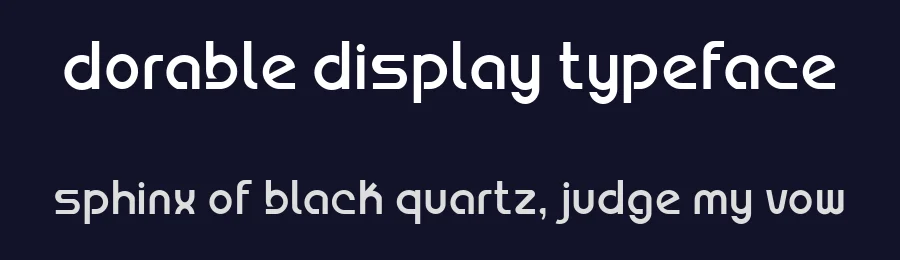 Dorable Display Typeface by Aldi Wangsadipa — Sans Serif Font — thumbnail 2