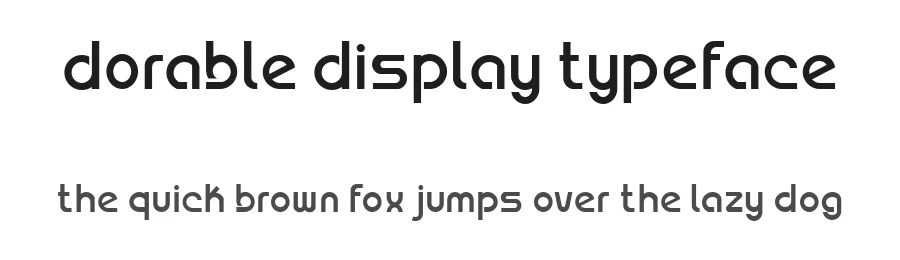 Dorable Display Typeface by Aldi Wangsadipa — Sans Serif Font