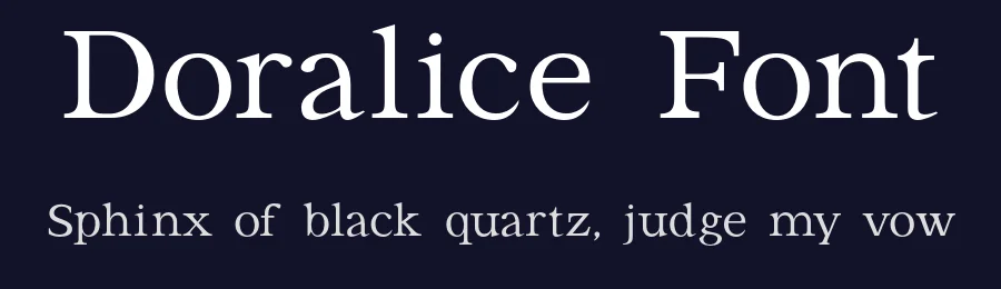 Doralice Font by Evan Okun — Serif Font — thumbnail 2