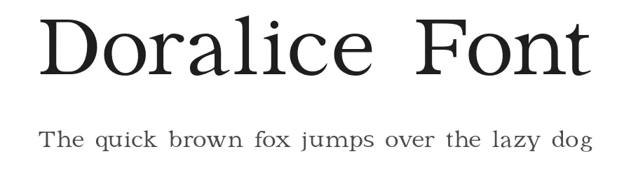 Doralice Font by Evan Okun β Serif Font