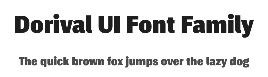 Dorival UI Font Family by Blackletra — Sans Serif Font