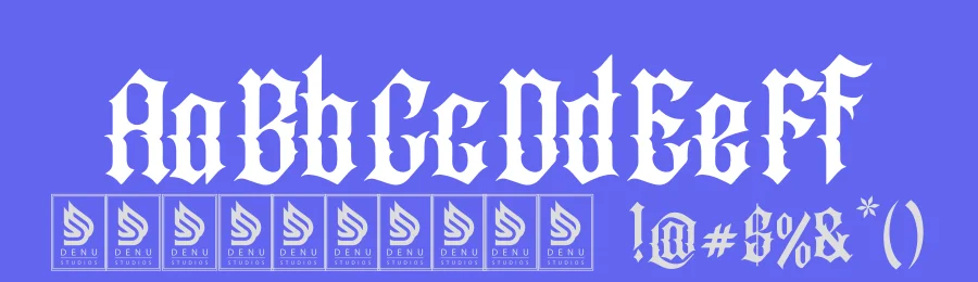 Dork Neytal | Black Metal Font by Denustudios — Blackletter Font — thumbnail 3