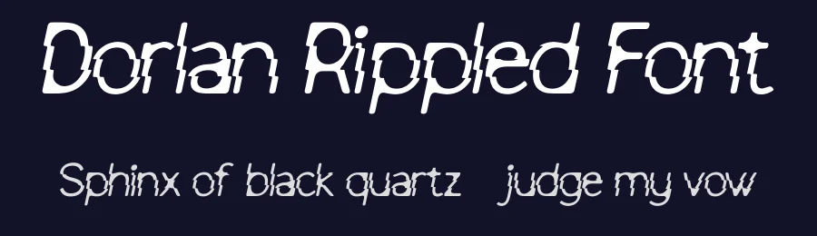 Dorlan Rippled Font by craftsupplyco — Display Font — thumbnail 2