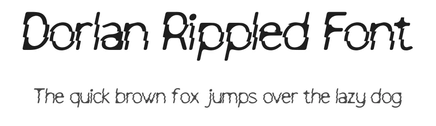 Dorlan Rippled Font by craftsupplyco — Display Font