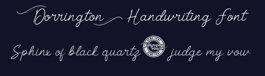Dorrington Handwriting Font by CalligraphyFonts.net — Script Handwritten Font — thumbnail 2