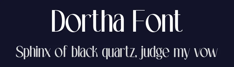 Dortha Font by hyperactype — Serif Font — thumbnail 2