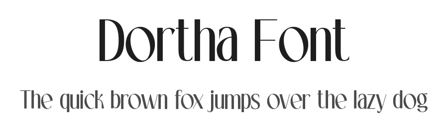 Dortha Font by hyperactype — Serif Font